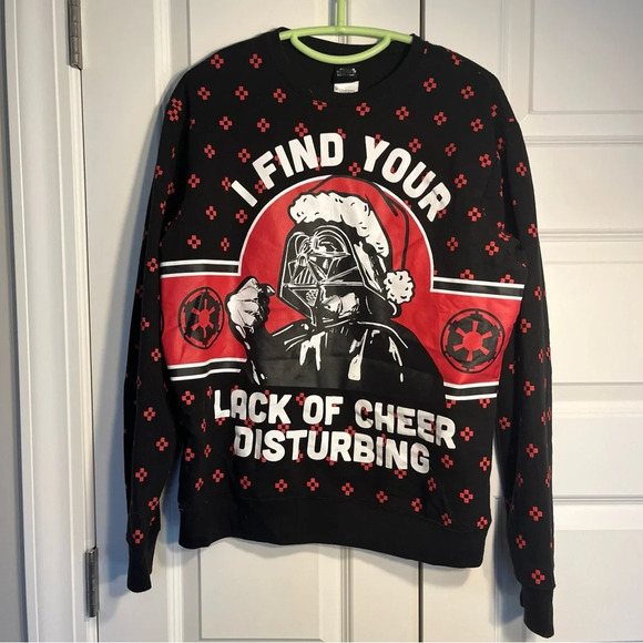 Darth Vader Ugly Christmas Sweater Star Wars Sweater Large - Picture 1 of 9